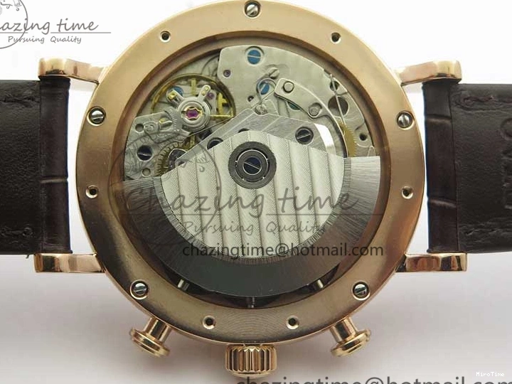 MIROTIME 0711 Efficient Portofino Chrono RG ZF 1:1 Best Edition White Dial on Brown Leather Strap A 7151